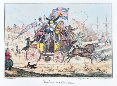 Sailors on a Cruise, published by James Robins, 1st September 1825 by George Cruikshank